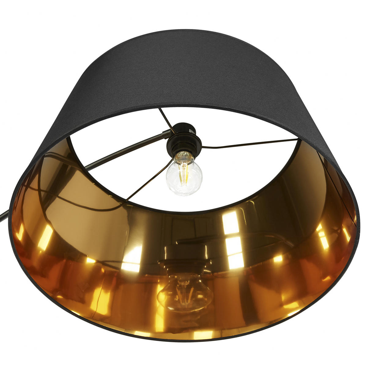 STEHLAMPE Yabus 109/50/197 cm - Schwarz, Metall (109/50/197cm) - Beliani