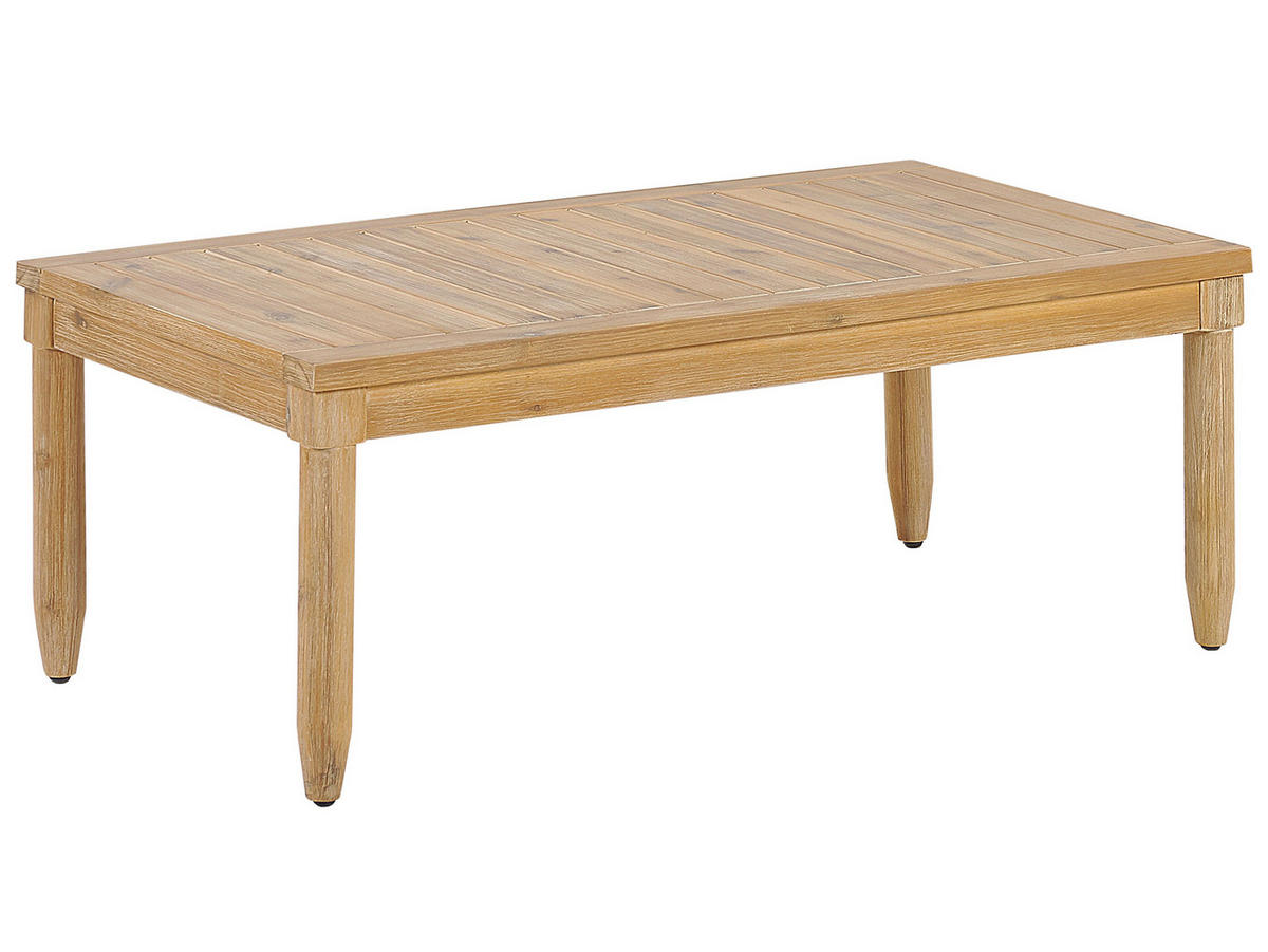 LOUNGE-SET hellbraun linksseitig Cremona - Hellbraun, Holz - Beliani