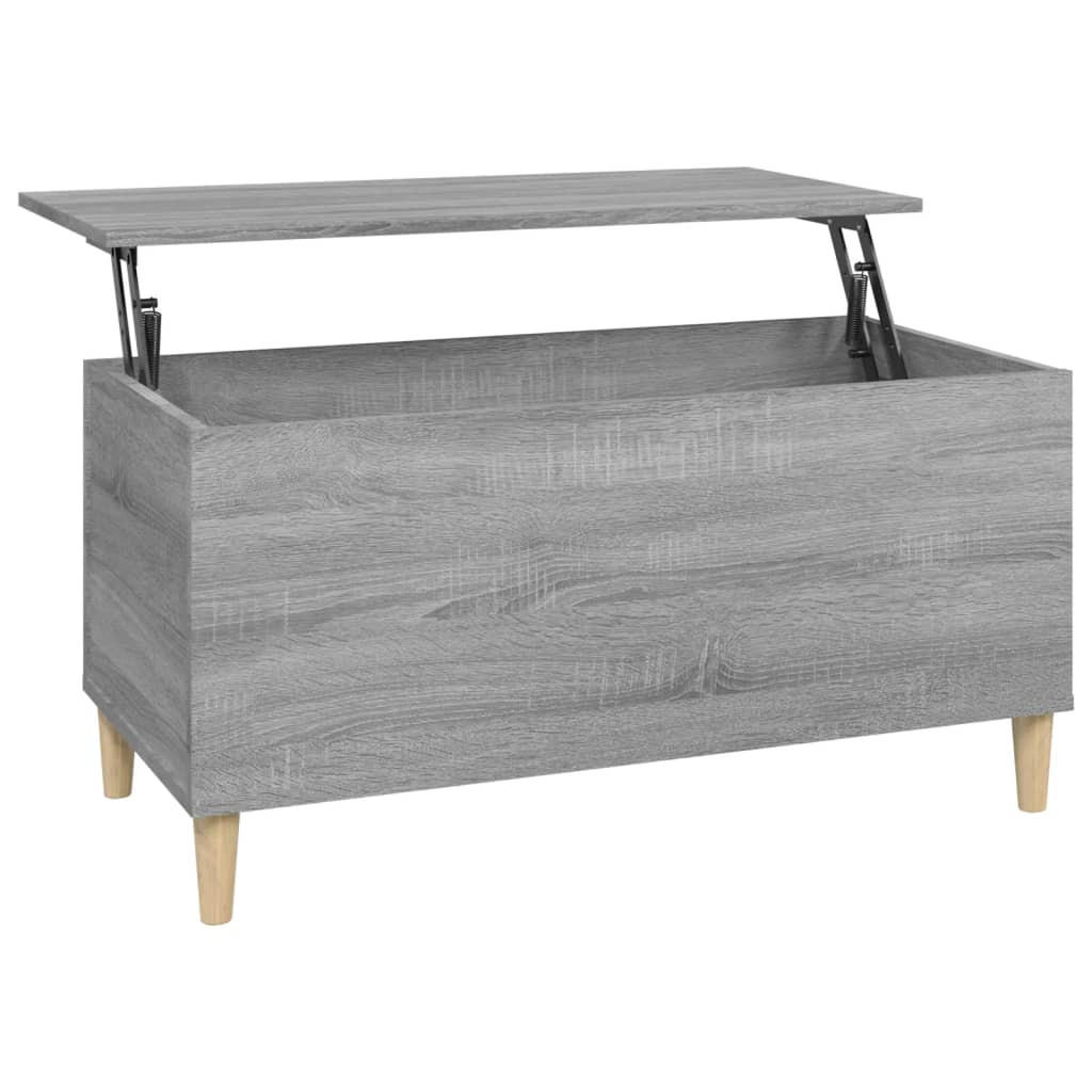 COUCHTISCH Grau Sonoma 90x44,5x45 cm Holzwerkstoff - Grau, Holzwerkstoff (90/44.5/45cm) - furnicato
