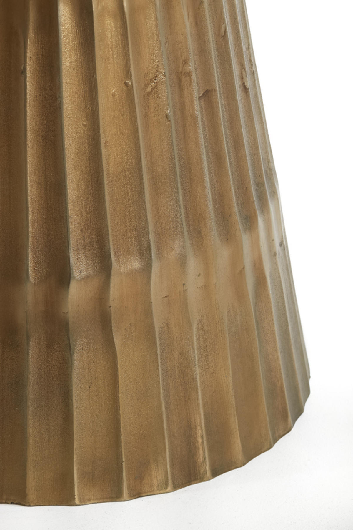TISCH Leyda Weiß Ø100/78 cm - Weiß, Metall (100/100/78cm) - Light & Living