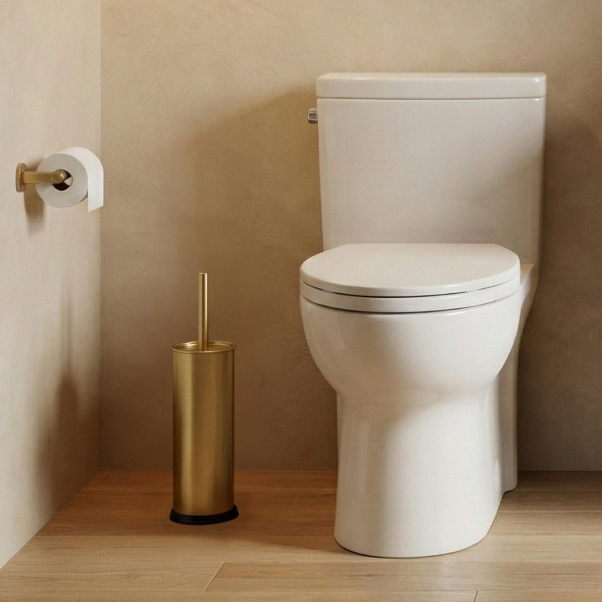 WC Bürste STAV - Goldfarben, Metall (10/38/10cm)