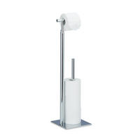 TOILETTENPAPIERHALTER - Silberfarben, Metall (20/71/20cm) - Relaxdays