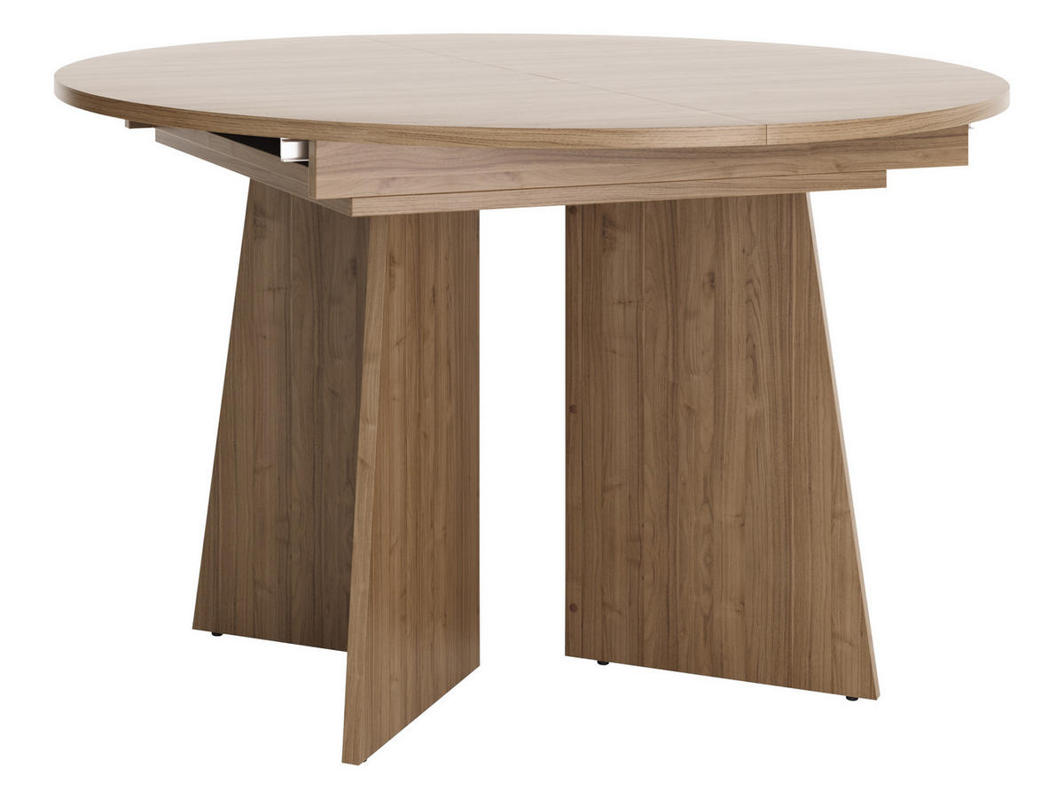 ESSTISCH Aurena AU09 - Nussbaumfarben, Holzwerkstoff (120/120/77cm) - MIRJAN24