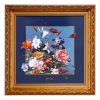 WANDBILD Jan Davidsz de Heem - Sommerblumen, Porzellan, Bunt, 31.5 x 31.5 cm - Multicolor, Keramik (31.5/4.5cm) - Goebel