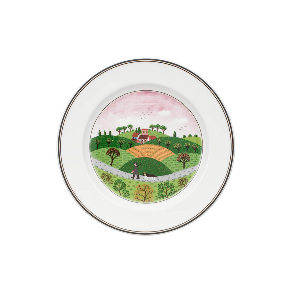 FRÜHSTÜCKSTELLER JÄGER Design Naif bunt ø 21 cm - Multicolor, Keramik (21cm) - Villeroy & Boch