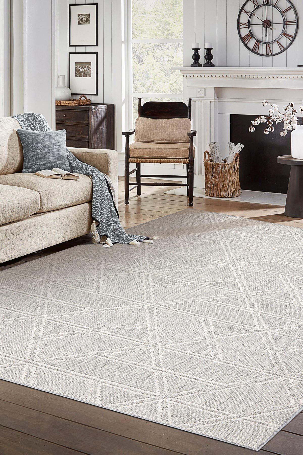 TEPPICH Origi 120/170 cm - Grau, Textil (120/170cm) - rugsX