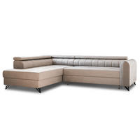 ECKSOFA Alice, Seite: Links - Beige, Holz/Textil (250/179cm) - Sofnet