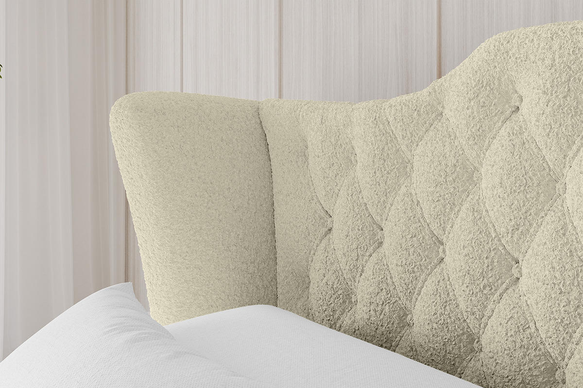 POLSTERBETT mit Bettkasten und Lattenrost, Boxbett ohne Matratze - ZORAN 120x200 Beige - Taupe, Holzwerkstoff/Textil (120/200cm) - ALTDECOR