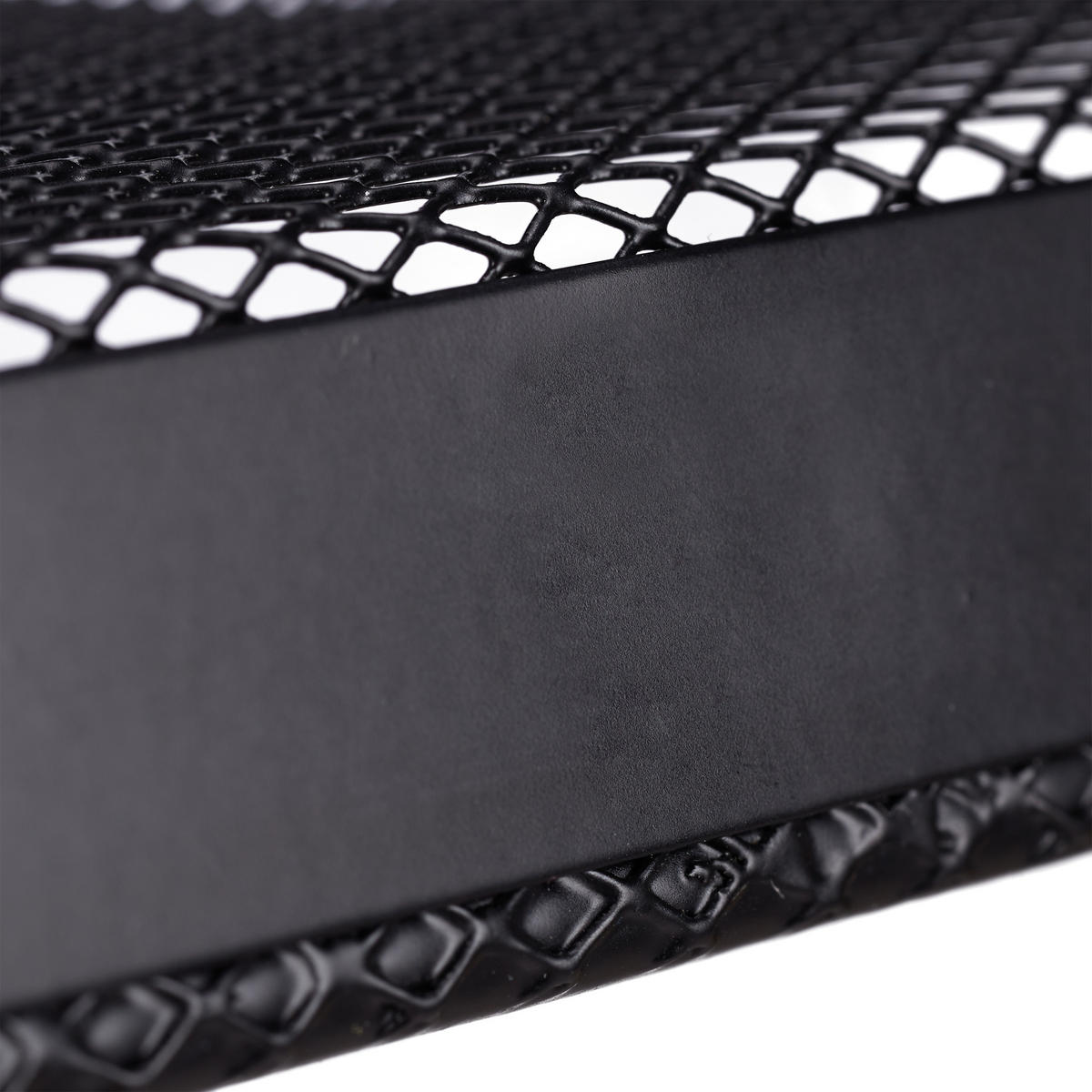 BRIEFABLAGE - Schwarz, Metall (33/32/25cm) - Relaxdays