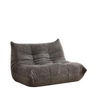 SOFA aus Chenille Grau ohne Montage - Grau, Kunststoff (99/83/127cm) - Beauniv
