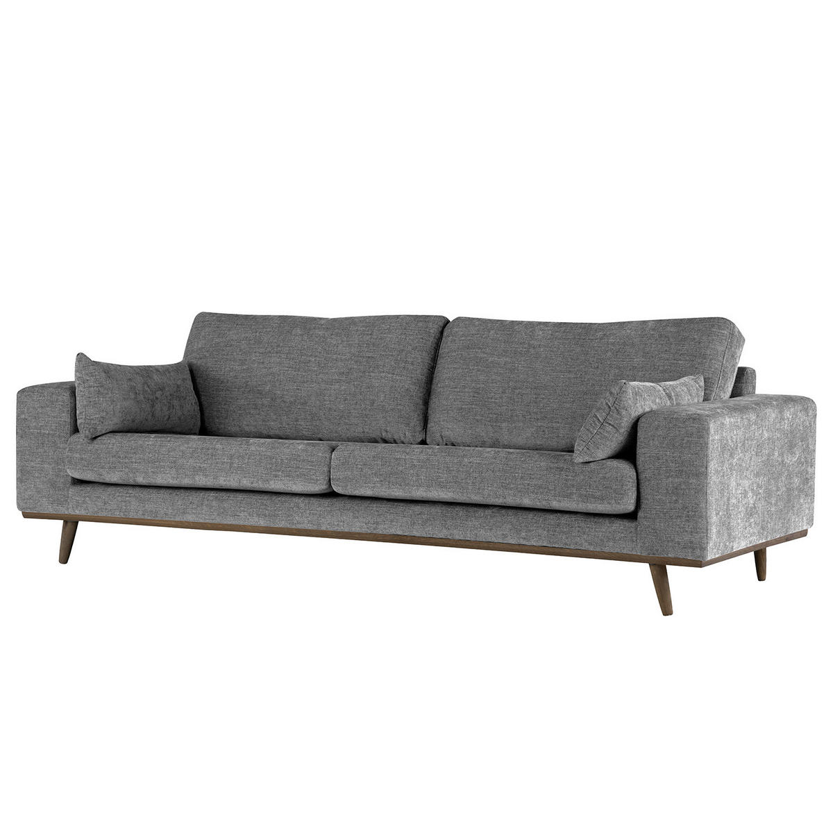 3-SITZER SOFA - Dunkelgrau, Textil (237/81/88cm) - home24