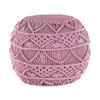 POUF Rosa 40/40/40 cm Kayseri - Pink, Naturmaterialien/Textil (40/40/40cm) - Beliani