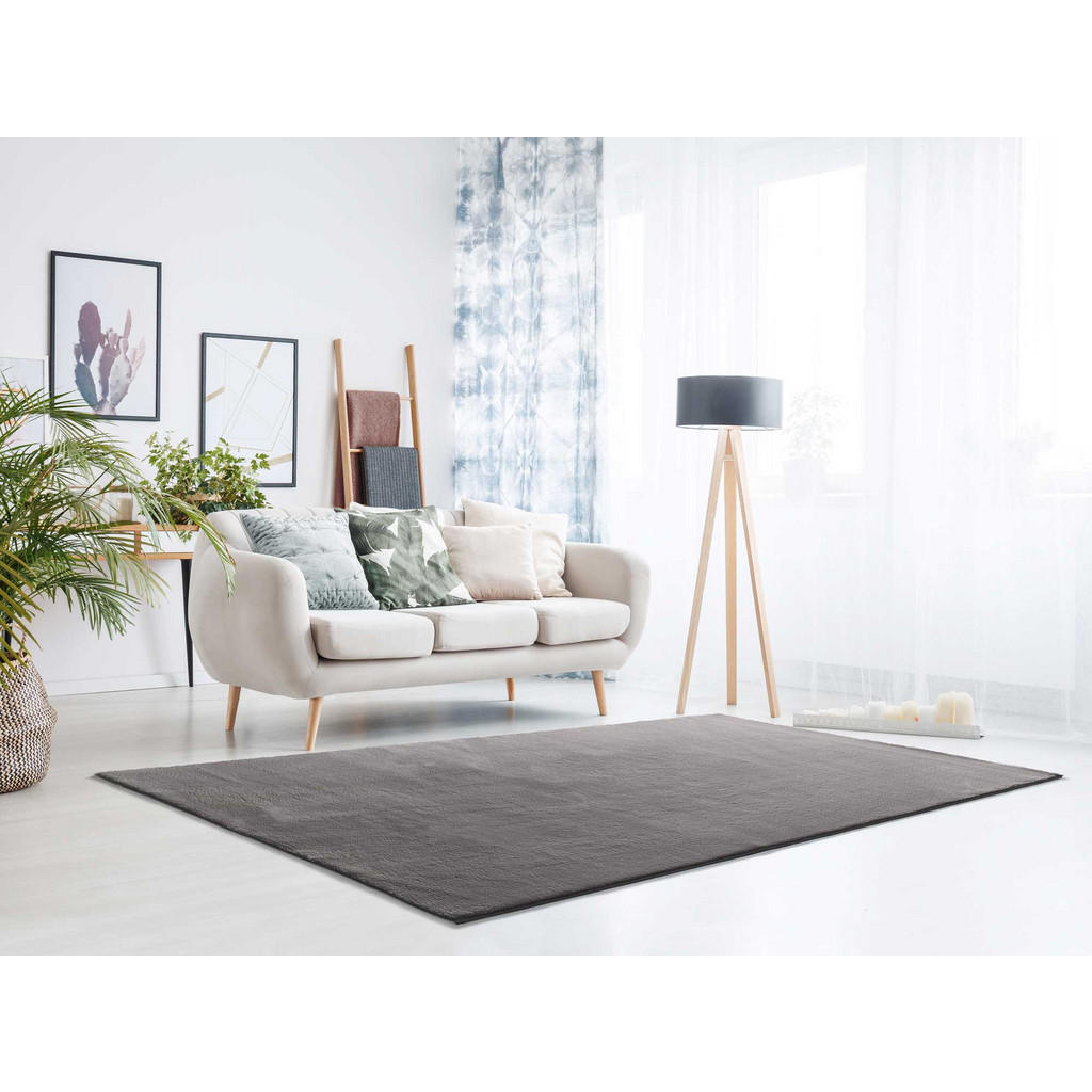 Thumbnail - Atticgo Webteppich, Anthrazit, Textil, Mode, Rechteckig, 200x290 cm, Oeko-Tex® Standard 100, waschbar, Teppiche & Böden,...