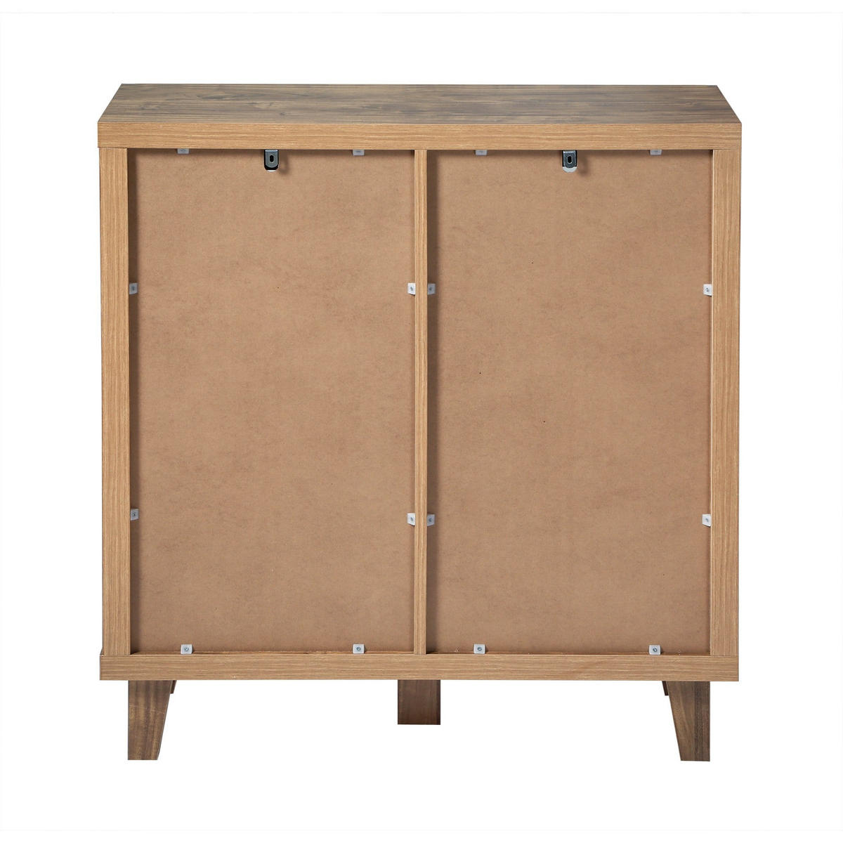 SIDEBOARD mit 2 Schiebetüren 29/80/88, 5 cm - Nussbaumfarben, Holzwerkstoff (29/88.5/80cm) - Calicosy