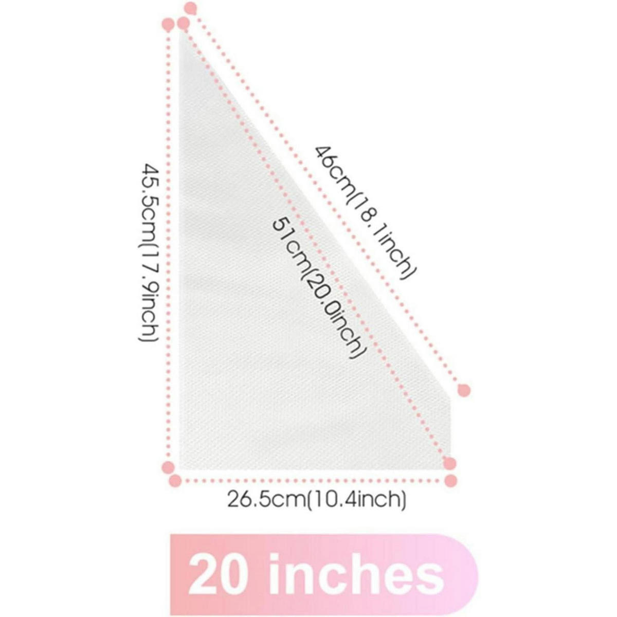 SPRITZBEUTEL Einweg 100 Stück 50 cm - Transparent, Kunststoff (26.5/2.5/50cm)