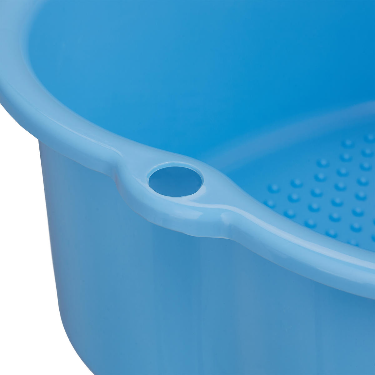 FUßBADEWANNE - Hellblau, Kunststoff (33/15/38cm) - Relaxdays