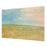 FOTOTAPETE 312x219 cm - Pastellfelder - Blau, Textil (312/219cm) - Wallfluent