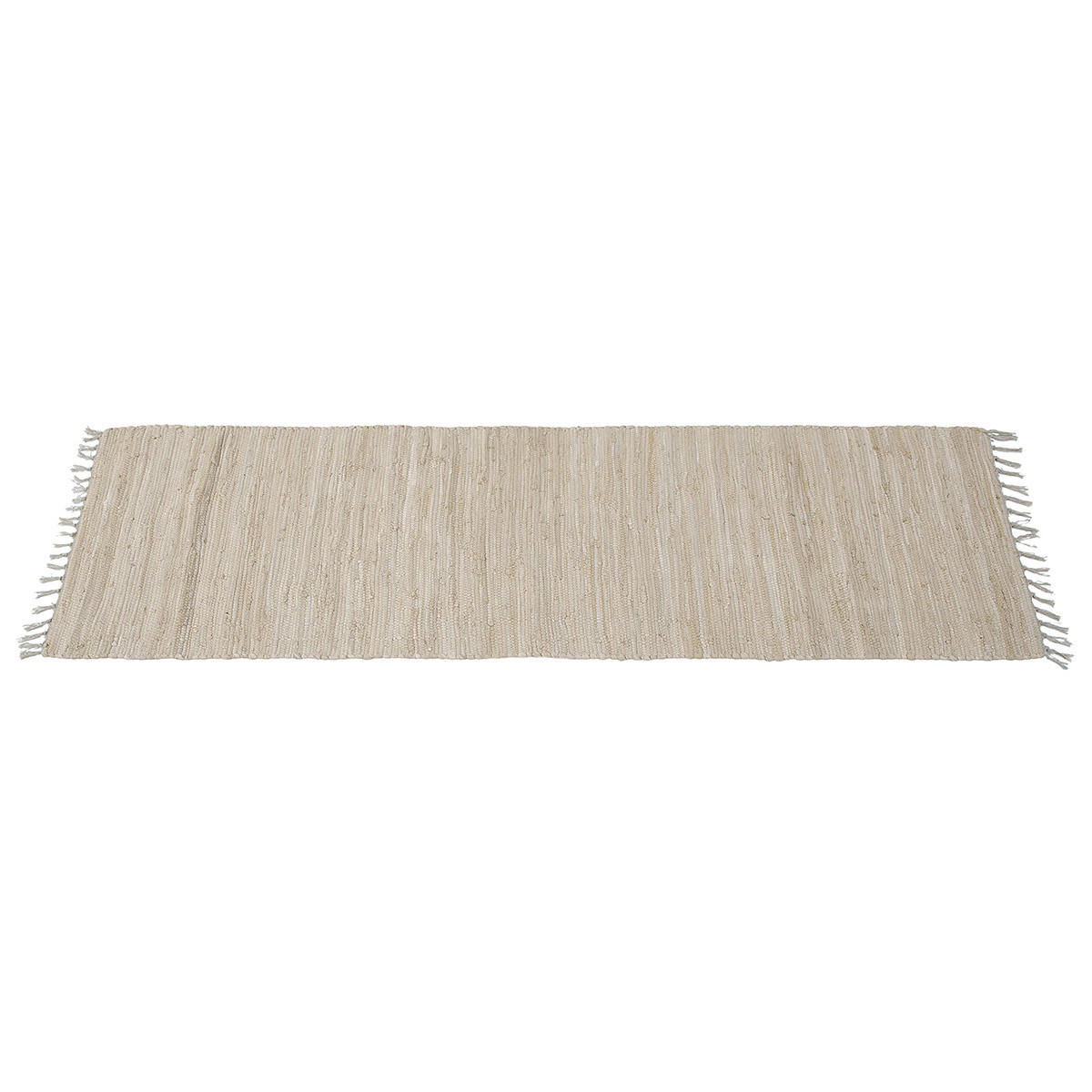 TEPPICH Flur Taupe 60x200 cm AUBAGNE - Beige, Textil (200/200cm) - Miliboo