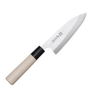 MESSER Ms-8 Deba 120mm 10003 - Silberfarben, Holz (25.3cm) - Masahiro 