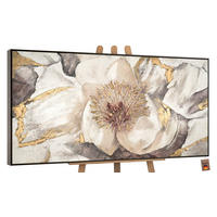GEMÄLDE Malve Schattenfugenrahmen Grau 200x100 cm - Grau, Holz (200/100cm) - YS-art gallery