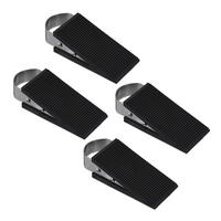 DÖRRKIL Svart Silver 4-pack 12,5 cm - Svart, Plast/Metall (5/12.5cm) - Relaxdays