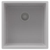 SPÜLBECKEN London Slim, 2-er set Grau 46/47 cm 1 Becken + Ablauf-Set ab 50er Unterschrank - Grau, Kunststoff (46/20/47cm) - Primagran