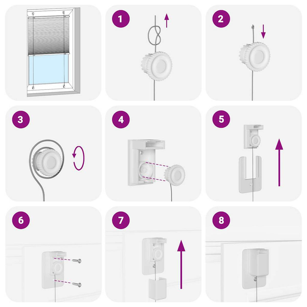 PLISSEE 80/100 cm Stoffbreite 79,4 cm aus Polyester Anthrazit - Anthrazit, Textil (80/100cm) - vidaXL