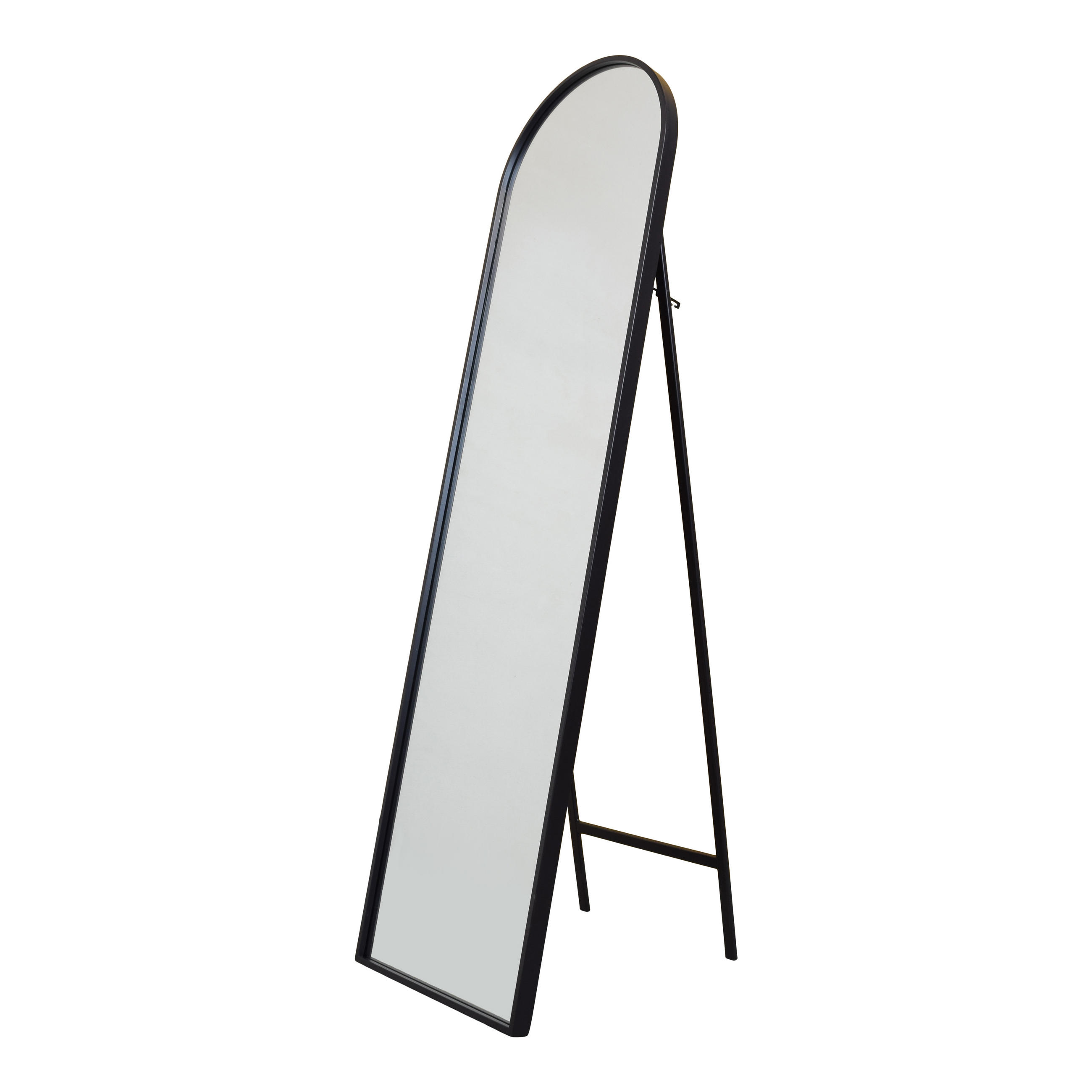 STANDSPIEGEL Ark Schwarz - Schwarz, Metall (40/150/4cm) - Fragix