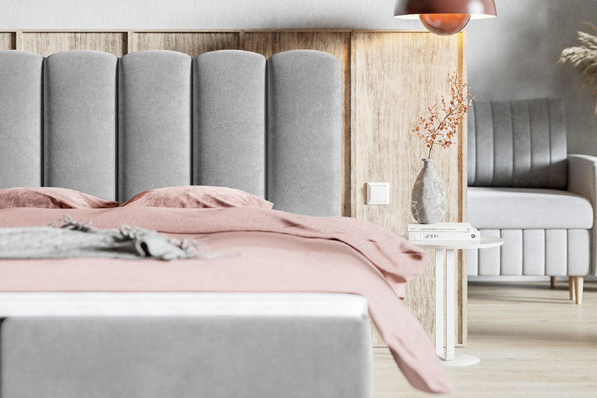 BOXSPRINGBETT 140x200 Rimini mit Matratze und Bettkasten, Beige - Beige, Holz/Textil (140/200cm) - Emporius