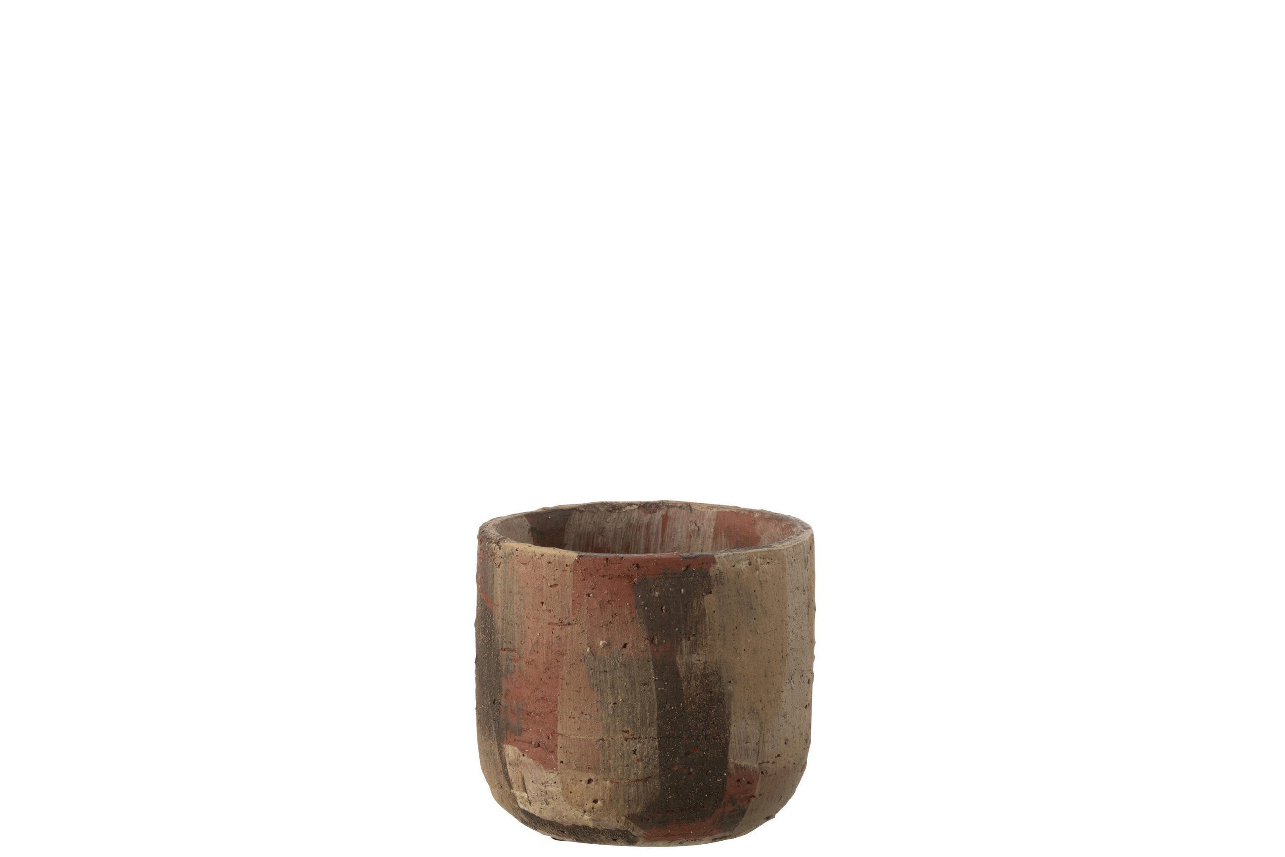 BLUMENTOPFE MILTOS - Töpferei - Gelb - S - Ø 15 cm - Gelb, Keramik (15/13cm) - J-Line