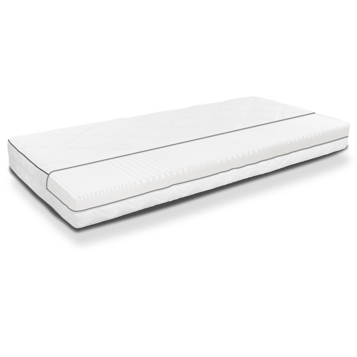 KOMFORTSCHAUMMATRATZE Superior 90x200 cm - Weiß, Textil (90/200cm) - Sleezzz