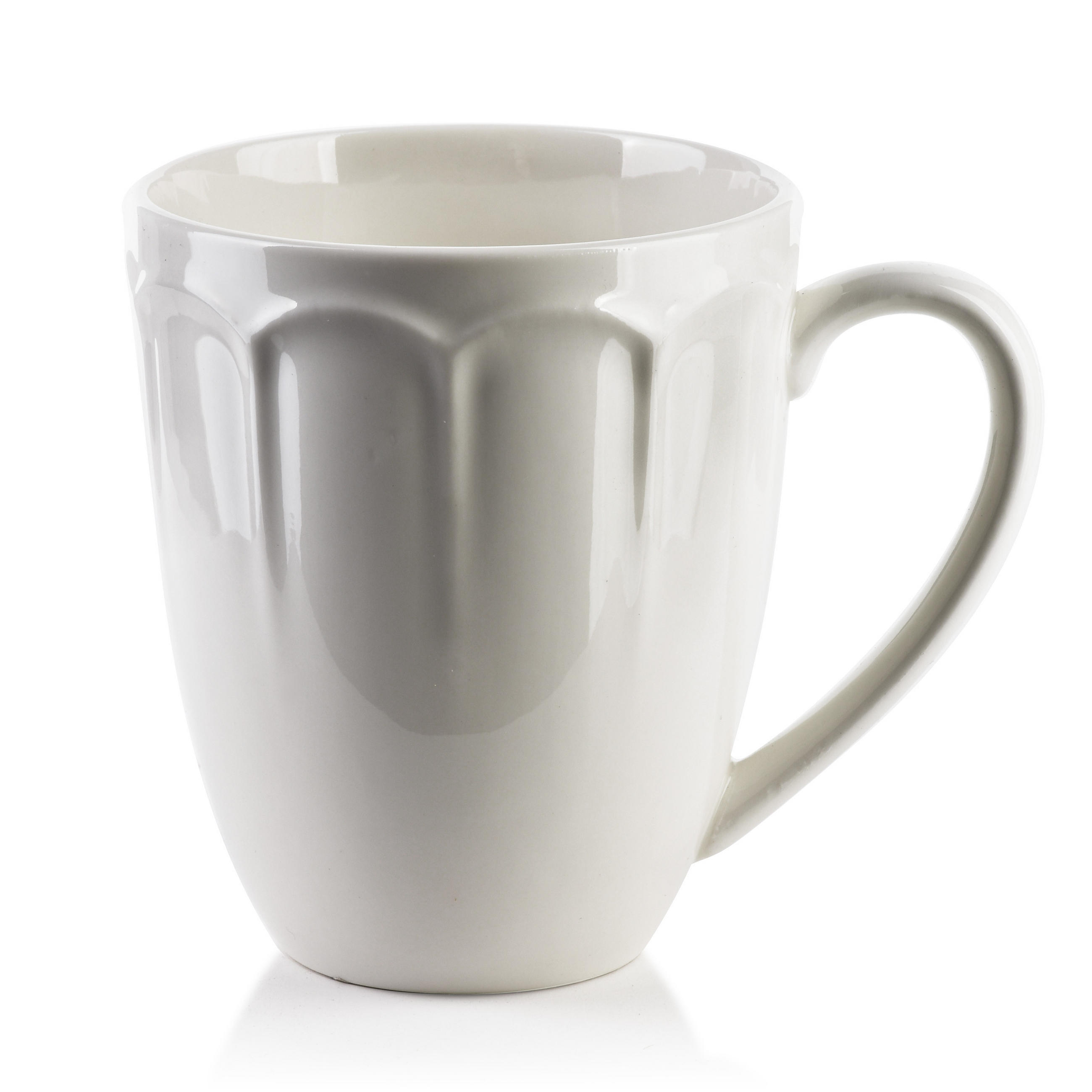 BECHER Hella Weiß 12.5/9/11 cm Keramik - Weiß, Keramik (0.32L) - Mondex