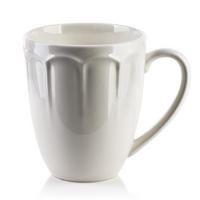 BECHER Hella Weiß 12.5/9/11 cm Keramik - Weiß, Keramik (0.32L) - Mondex