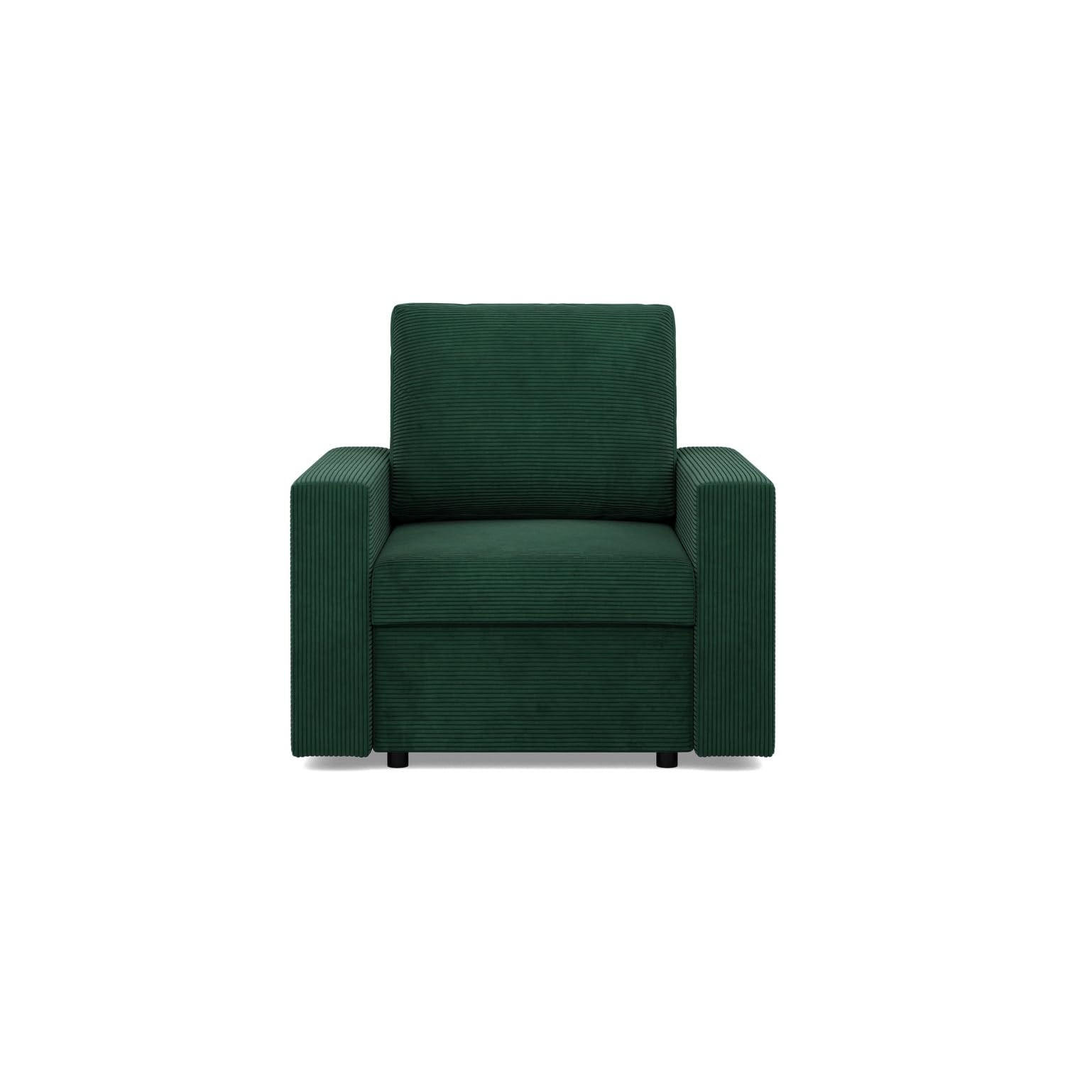 LOUNGESESSEL NEO, Cord - Dunkelgrün - Grün, Textil (83/85/92cm) - Mebligo