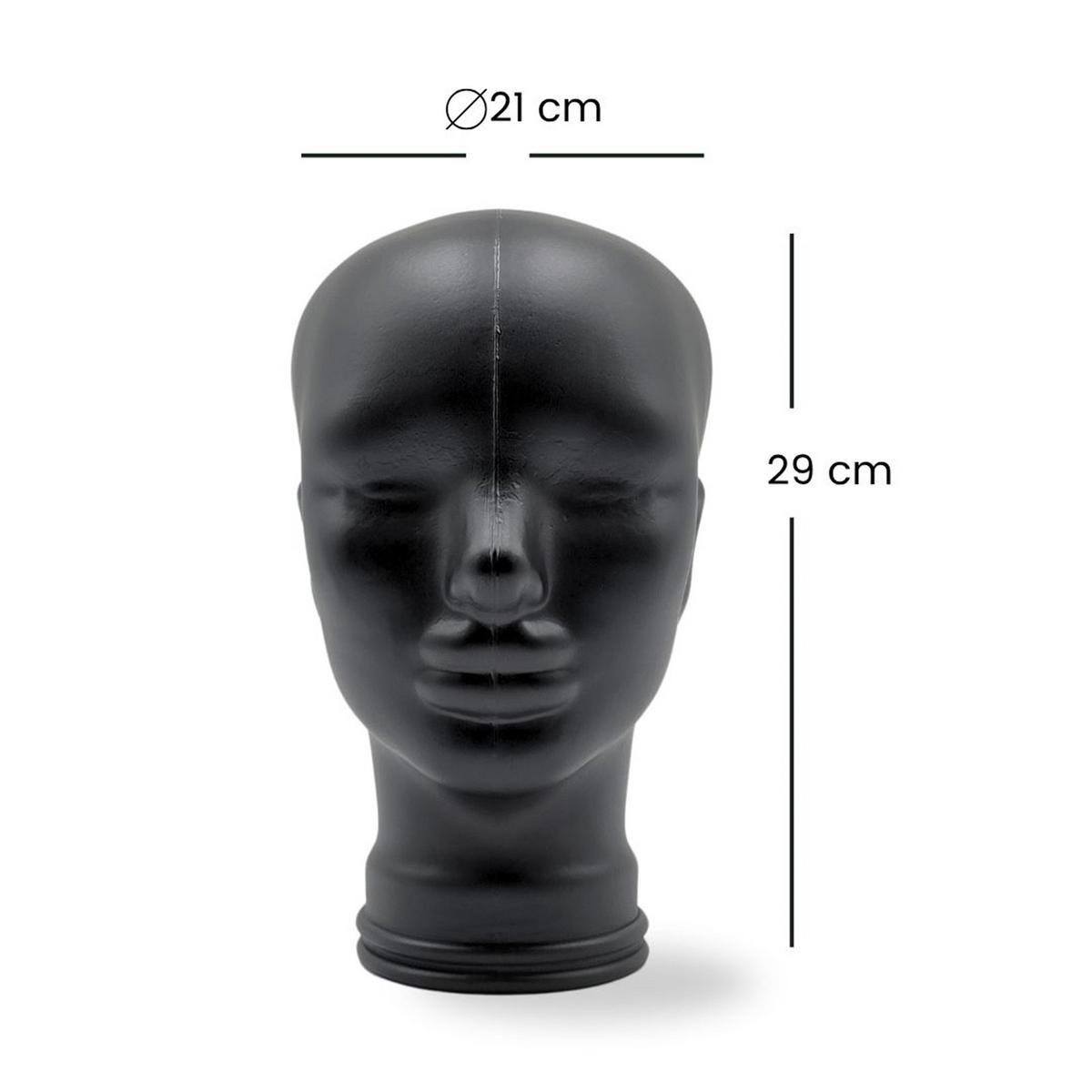 KOPFHÖRERSTÄNDER DYLAN Glas M01 schwarz - Schwarz, Glas (21/29/21cm) - DESIGN DELIGHTS