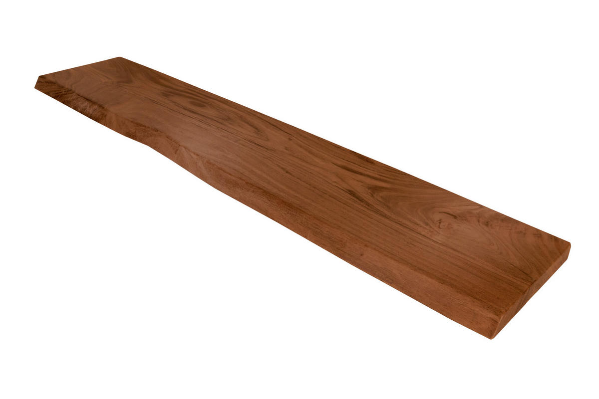 WANDREGAL AMANDA - Braun/Akaziefarben, Holz (100/3/20cm) - SAM
