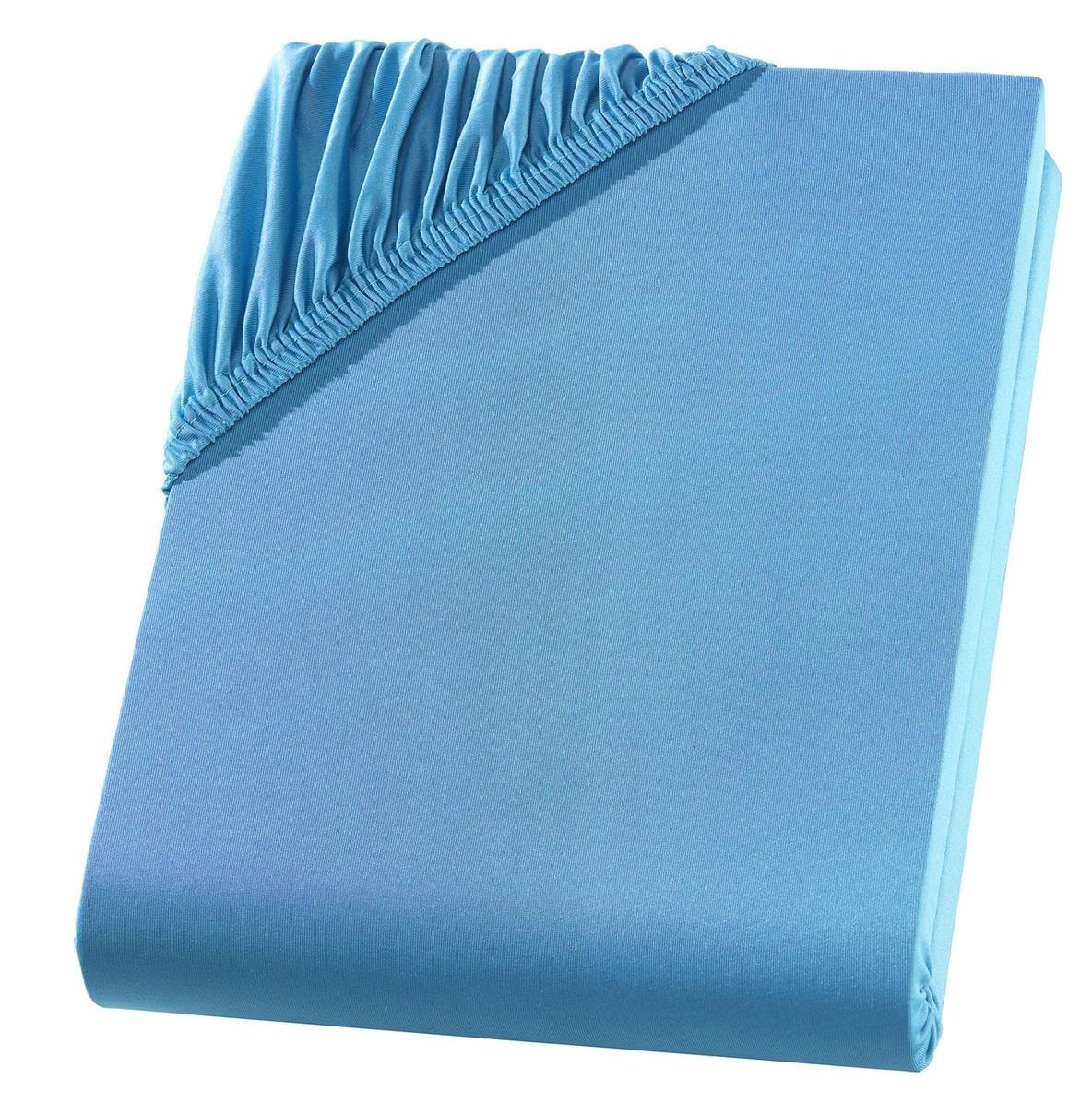 MIKROFASER-SPANNBETTLAKEN 180x200 Türkis - Türkis, Textil (180/200cm) - Carpe Sonno