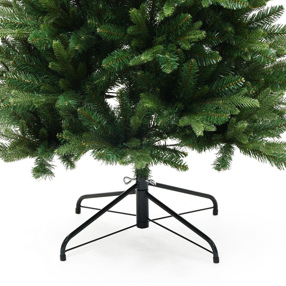 KÜNSTLICHER Weihnachtsbaum 186 cm mit 1.399 PE/PVC-Spitzen - Grün, Kunststoff (92/186cm) - Hometopia