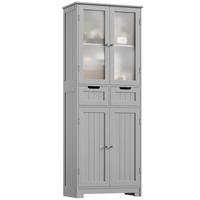 GESCHIRRSCHRANK 60x170x30cm Grau - Grau, Holzwerkstoff (30/170/60cm) - Bextsrack