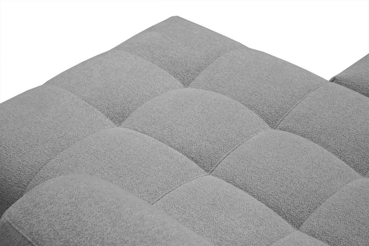 ECKSOFA SALVINI 4-Sitzer, grau - Schwarz/Grau, Holzwerkstoff/Textil (292/158cm) - Courtois Laville