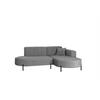 ECKSOFA Valencia Xs - Grau, Holzwerkstoff/Textil (236/165cm) - Fun Möbel