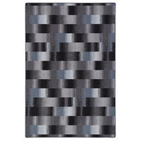 DESIGNER VELOUR TEPPICH MYSTIC KARO - Blaugrau, Textil (80/160cm) - Snapstyle