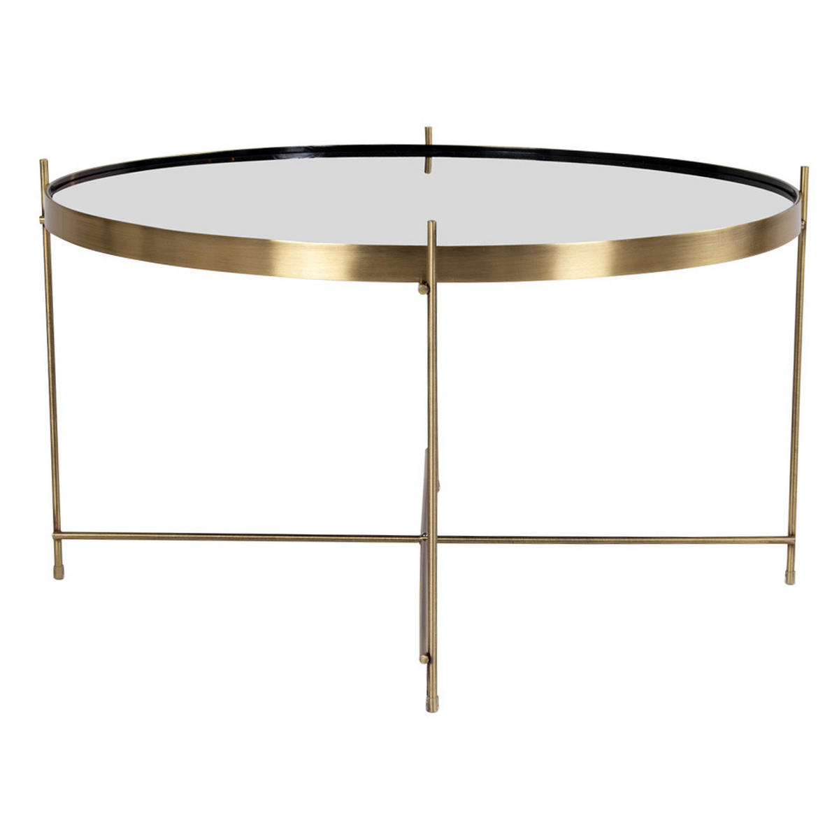 COUCHTISCH 70x40 cm messingfarben Stahl - Goldfarben, Holzwerkstoff (70/70/40cm) - ebuy24