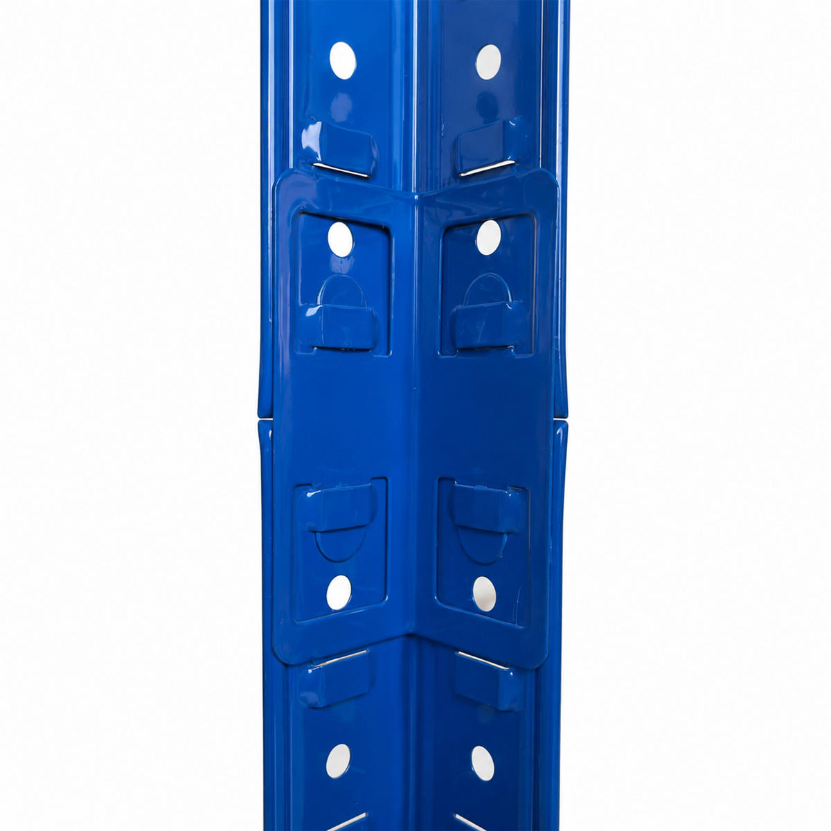 SCHWERLASTREGAL Blau 5 Böden 200x120x50 cm - Multicolor, Holzwerkstoff/Kunststoff (120/200/50cm) - Relaxdays
