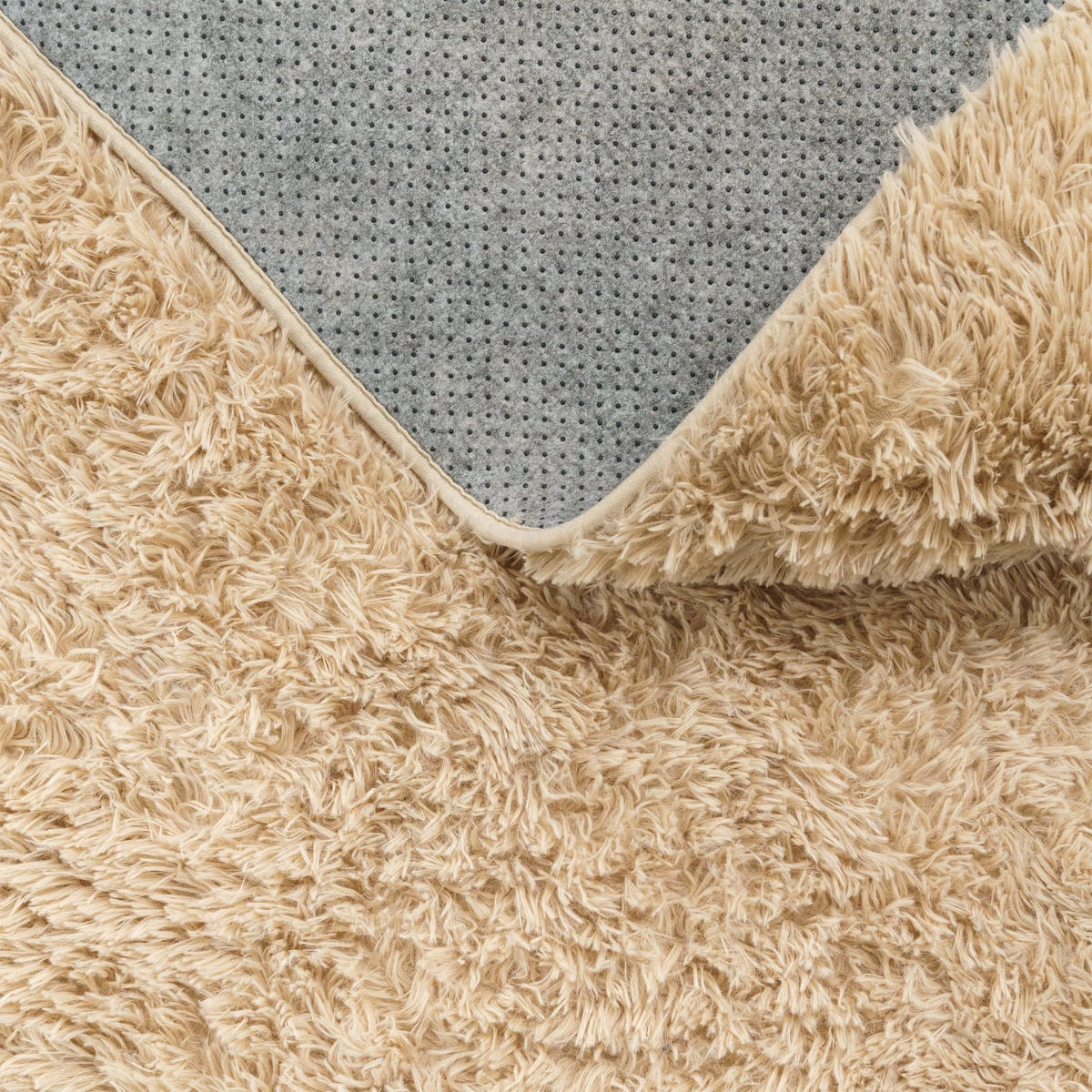 HOCHFLORTEPPICH Beige 140 x 200 cm - Beige, Kunststoff (140/200cm) - TT Home