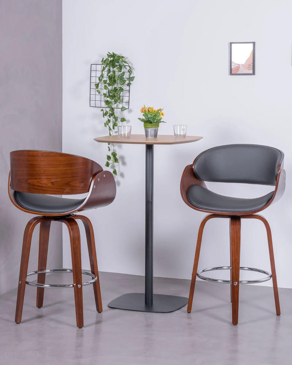 HOCKER Holz Schwarz - Schwarz, Holz (58/100/50cm) - Nest Dream