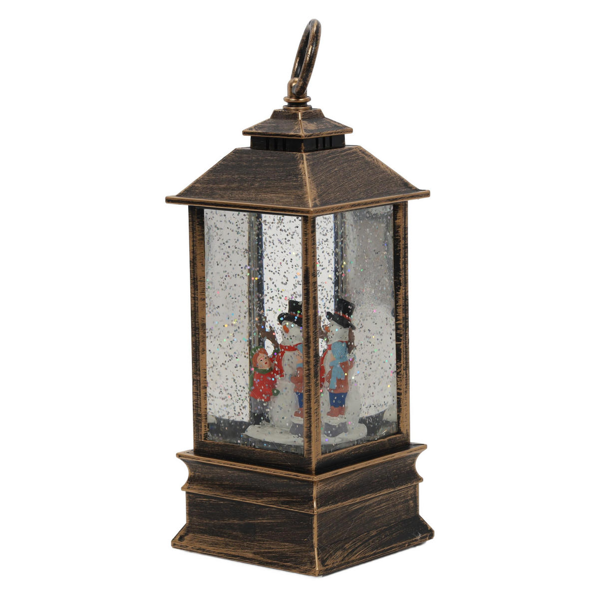 WEIHNACHTSLATERNE LED 23 cm - Braun, Kunststoff (9/22.5/9cm) - Home Styling Collection