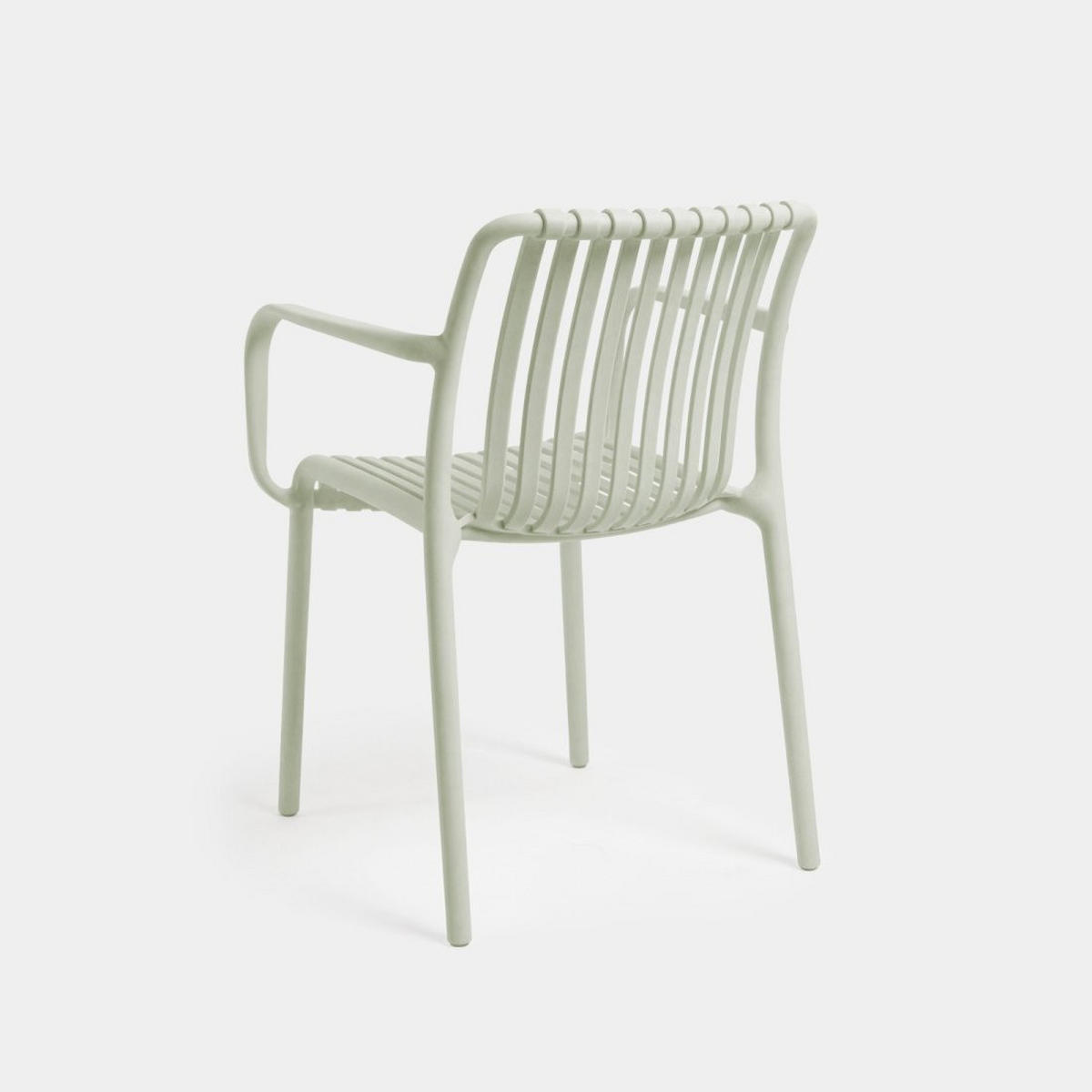 STUHL FÜR DRAUSSEN Ollie Grün 57 cm x 80 cm - Grün, Kunststoff (57/80/61cm) - Klast Home