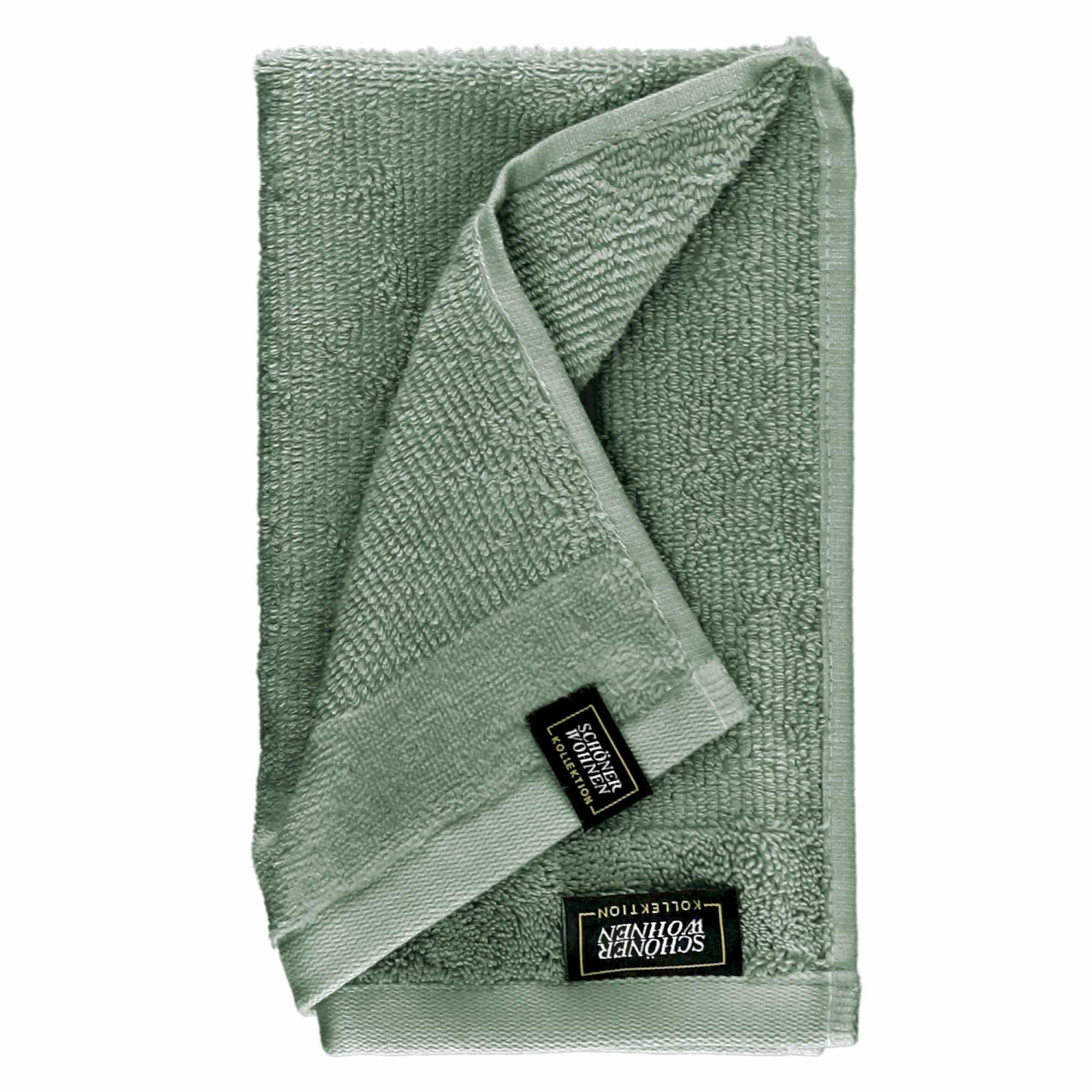 GÄSTEHANDTUCH SENSE-6 - Grün, Textil (30/50cm) - Schöner Wohnen