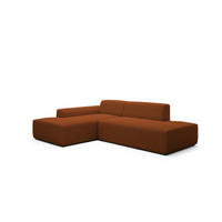 ECKSOFA Modular Premium Kupferfarben - Schwarz/Kupferfarben, Holz/Holzwerkstoff (280/190cm) - Furnisell